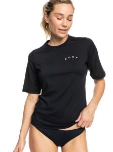 Roxy Enjoy Waves Short Sleeve UPF 50 Rashguard Anthracite | SRHVP-2359