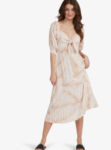 Roxy Evening Delight Dress Toast Palm Tree Dreams | BNAEO-2350