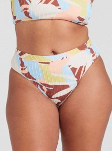 Roxy Floraldelic The Shorey Printed Bikini Bottom Rustic Brown Floraldelic | SKHRC-2197