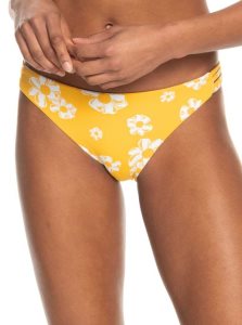 Roxy Flower Lover Hipster Bikini Bottoms Yolk Yellow Flower Power Dit S | TFAEV-8920