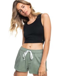 Roxy Good Keepsake Crop Top Anthracite | OTCEA-1269