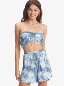 Roxy Happiness Awaits Beach Shorts Bijou Blue Long Weekend | MFYDV-2685