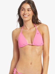 Roxy Hawaiian Heat Elongated Triangle Bikini Top Shocking Pink | YILJF-6043