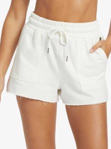 Roxy Hike Short Sweatshirt Shorts Snow White | QTUIP-2970