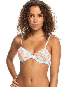 Roxy Island In The Sun Underwired Bralette Bikini Top Cool Blue S Island Time | NTESG-8379