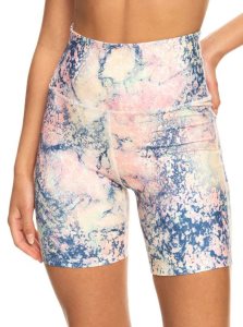 Roxy Kaileo High Waisted Biker Shorts Bright White Concrete Jungle | GIJWE-0942