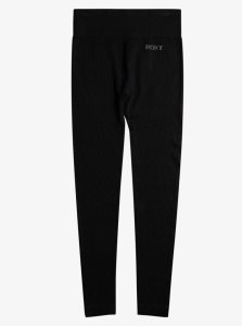 Roxy Leave A Little Love Rib Workout Leggings True Black | DBSTI-0139