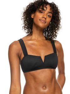 Roxy Love Bralette Bikini Top Anthracite | QOLVE-1823