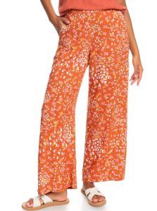 Roxy Midnight Avenue Wide-Leg Pants Baked Clay Dancing Days | LZVEG-5168