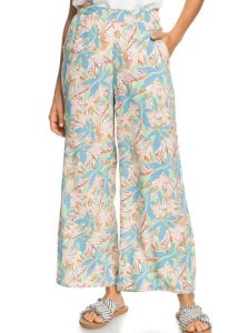 Roxy Midnight Avenue Wide-Leg Pants Sprucetone Les Fleurs | HXJQT-1982