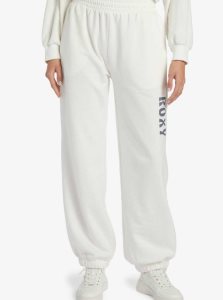 Roxy Move On Up Baggy Track Pants Snow White | GMWFE-5724