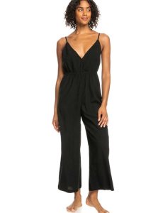 Roxy Never Ending Summer Strappy Jumpsuit Anthracite | QKXAF-9253