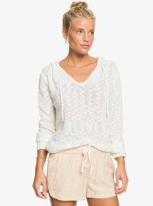 Roxy New Impossible Love Elasticized Shorts Ivory Cream | ENUGJ-1458