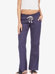 Roxy Oceanside Flared Pants Mood Indigo | XCBMK-0579