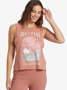 Roxy Paradise View Sleeveless T-Shirt Cork | JPNRB-1829