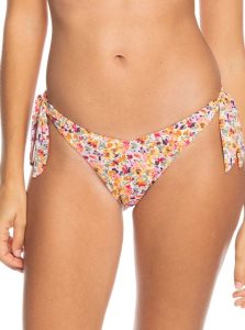 Roxy Printed Beach Classics Cheeky Bikini Bottoms Pastel Rose Swept Up Floral | HUJIP-8027