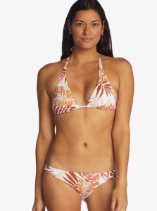 Roxy Printed Beach Classics Hipster Bikini Bottoms Snow White Seaside Tropics | HKWDS-9561