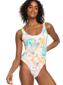 Roxy Retro Revo One Piece Swimsuit Snow White Pualani Combo | HSRFU-0478