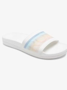 Roxy Slippy Water-Friendly Sandals White/Stripe | NAXQV-9063