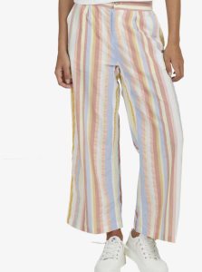 Roxy South Pacific Cropped Pants Color Current Pale Banana | FXKDT-1238