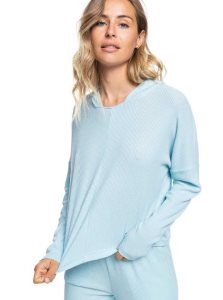 Roxy Sunday Morning Hoodie Cool Blue | JKFDV-6329