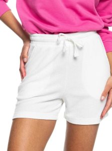 Roxy Sunday Morning Rib Shorts Snow White | QATIW-8467