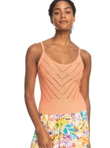 Roxy Sunrise Club Strappy Tank Papaya Punch | QHKJN-2548