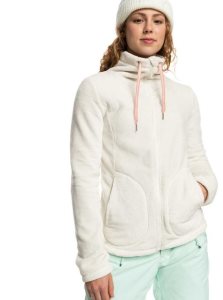 Roxy Tundra Zip-Up Fleece Egret | CXKEW-0716