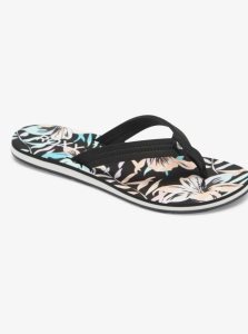 Roxy Vista Loreto Flip-Flops Black Multi | ZCLND-4308