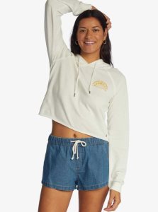 Roxy We Arrived Hooded Pullover Bright White | RMVTZ-6795