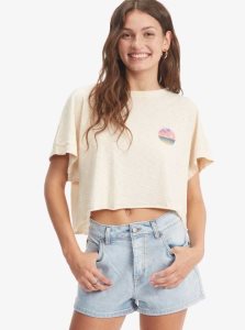 Roxy When In Hawaii Boat Neck T-Shirt Tapioca | SDQYK-6730